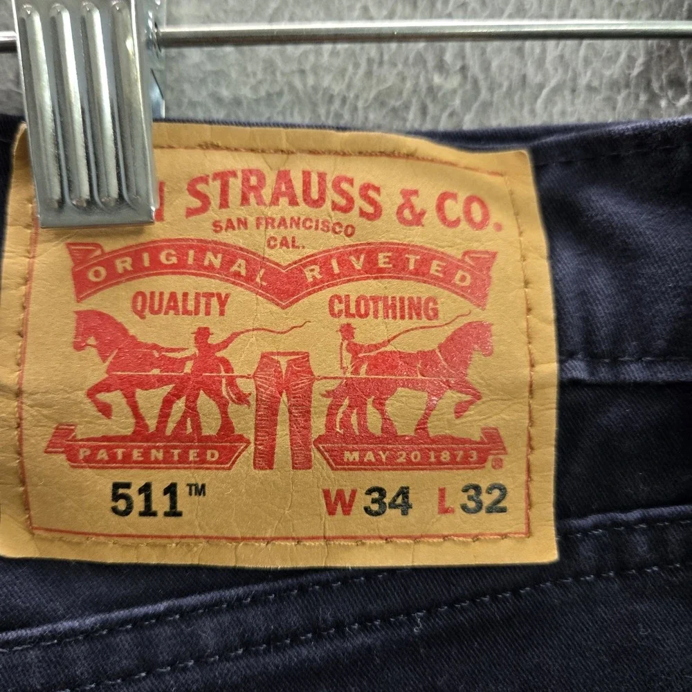Levi's 511 Men Jeans‎ 34X32 Blue Slim Fit 30